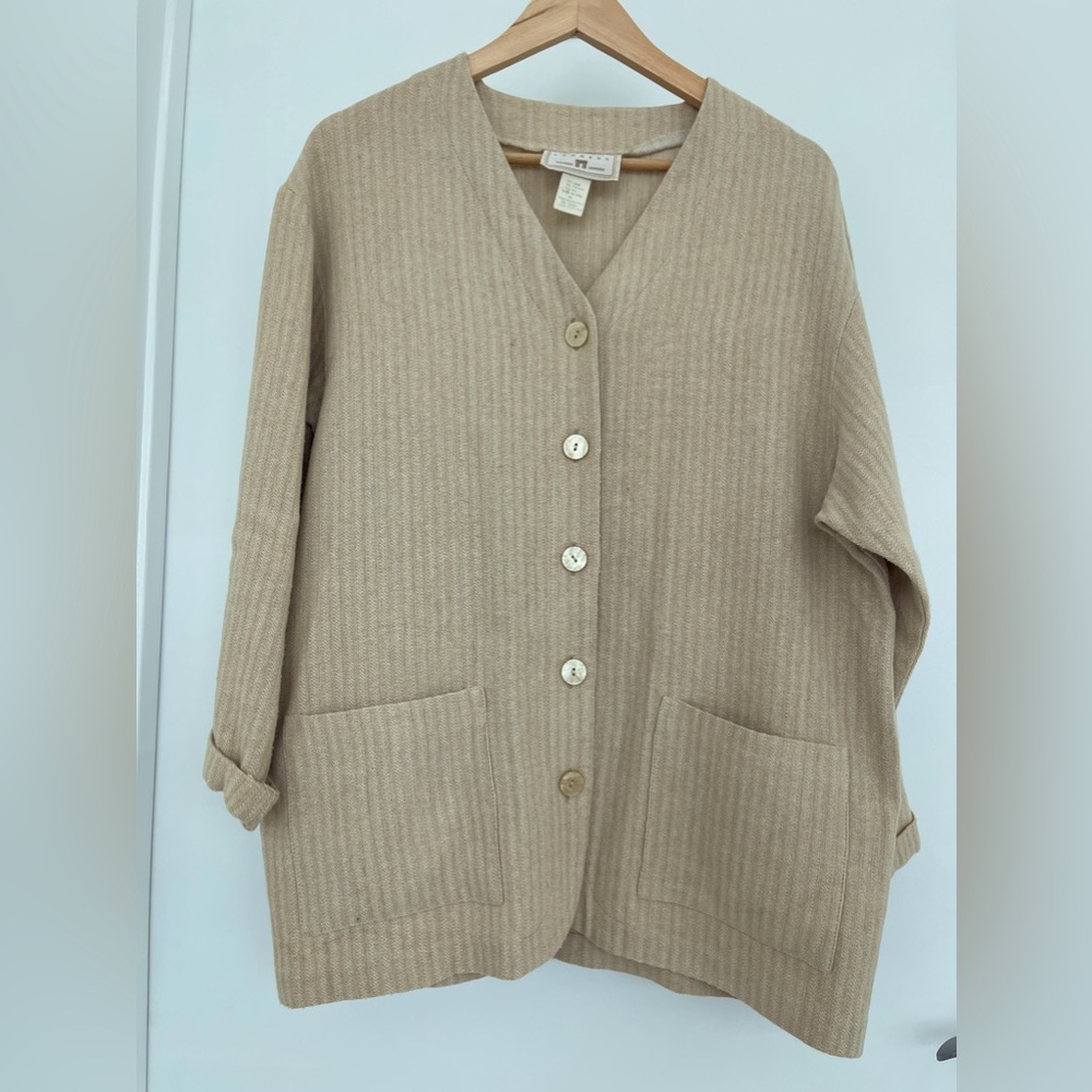 Vintage linen men’s Marrocan work jacket. Made in Italy